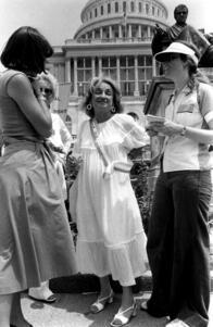 Betty Friedan at the ERA march in Washington, DC, July 9, 1978 Betty Friedan at the ERA march in Washington, DC, July 9, 1978