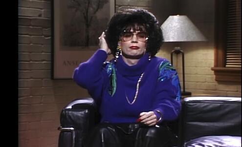 Mike Myers as Linda Richman on SNL "Coffee Talk" Sketch