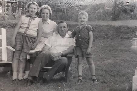 Jen Richler's grandparents, mother, and uncle, late 1950s