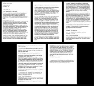 Nina Totenberg's "Thomas Accused of Sexual Harassment", October 6, 1991 Nina Totenberg's "Thomas Accused of Sexual Harassment", October 6, 1991