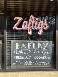 Zaftigs restaurant window
