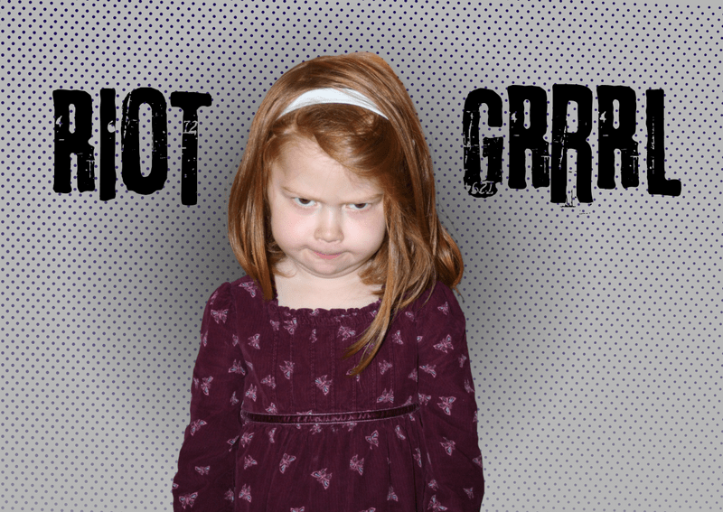 Riot Grrrl Collage by Clio Petrulis