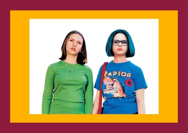 Movie Still from "Ghost World", 2001: Image of Scarlett Johansson and Thora Birch