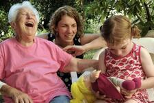 Alice Shalvi, Sally Gottesman, and Sally’s daughter Alice