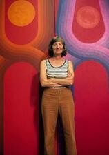 Amalie Rothschild with "Cyclops," 1973