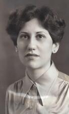 black and white photograph of a young woman