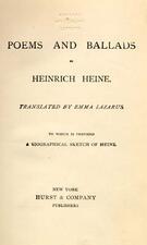 "Poems and Ballads of Heinrich Heine," Translated by Emma Lazarus, 1881