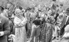 Mimouna celebration by Moroccan Jews, 1975, Israel.