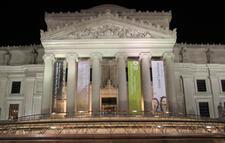 The Brooklyn Museum with the Banner for the Elizabeth A. Sackler Center for Feminist Art, March 2007