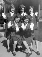 Mollie Weinstein Schaffer and Friends in Paris, May 14, 1945