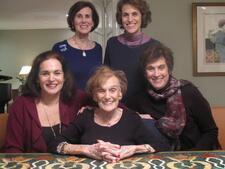 Margaret Fleet and her daughters, December 2012