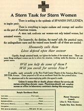 "A Stern Task For Stern Women" Handbill