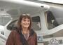 Deb Dreyfus with her plane