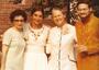 Emma and Walter Rous with their mothers at their wedding