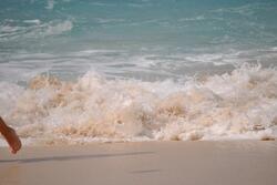 Waves Crashing on a Beach