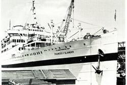 U.S. Army Hospital Ship, Frances Y. Slanger, in New York, 1945