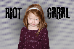 Riot Grrrl Collage by Clio Petrulis