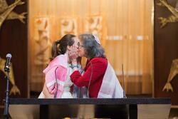 Dorrit Corwin and Rabbi Laura Geller