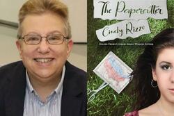 Cindy Rizzo headshot and book cover