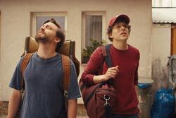 Kieran Culkin and Jesse Eisenberg in A REAL PAIN