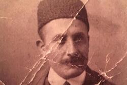 Photograph of Persian Jewish man, sepia tone.