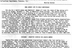 "Lilith's Rib" Newsletter, 1975
