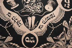 Hand printed handkerchief