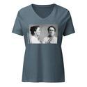 Emma Goldman V-Neck - Heather Slate
