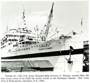 U.S. Army Hospital Ship, Frances Y. Slanger, in New York, 1945