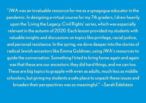 https://jwa.org/events  https://lp.constantcontactpages.com/su/EfZnjUy/MarchHistoryCourse  https://jwa.org/batmitzvah100  https://saj.nyc/event/100th-anniversary-of-the-bat-mitzvah-commemoration/  https://jwa.org/donate