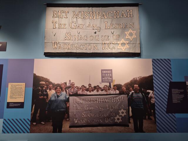 Members of Bet Mishpacha in 1987 Gay Rights March, Capital Jewish Museum 
