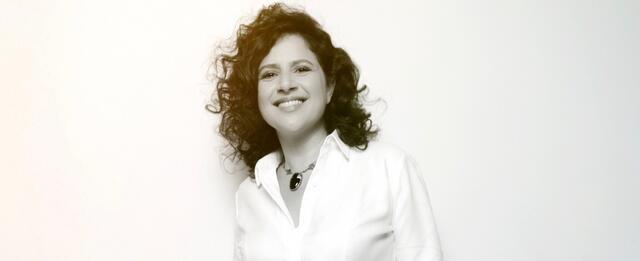Studio portrait of Anat Cohen