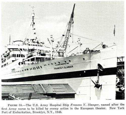U.S. Army Hospital Ship, Frances Y. Slanger, in New York, 1945