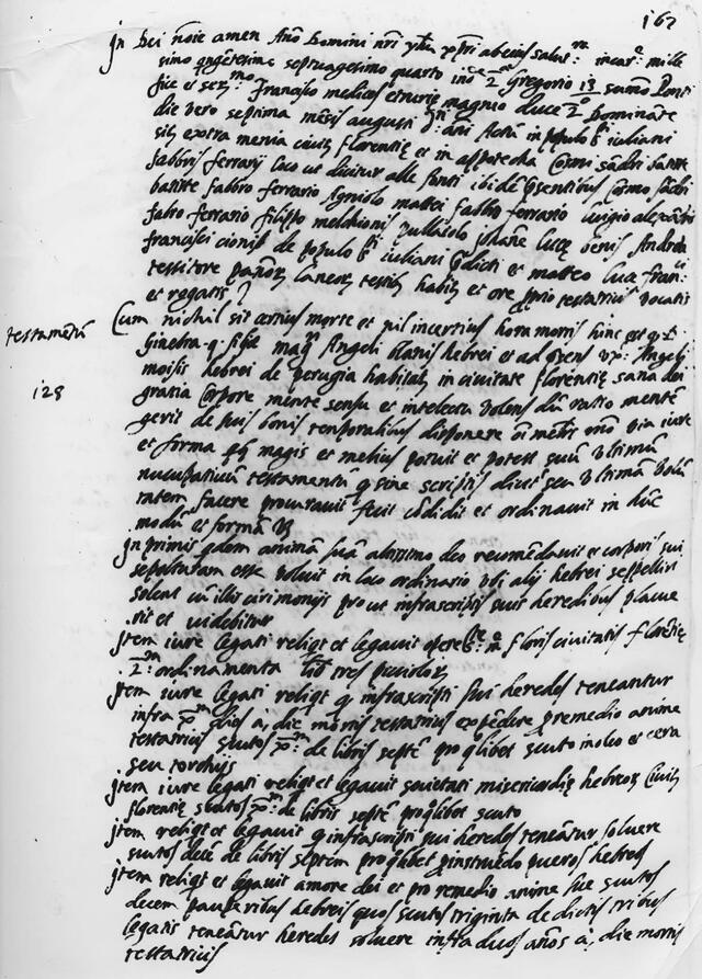 First page of a handwritten will