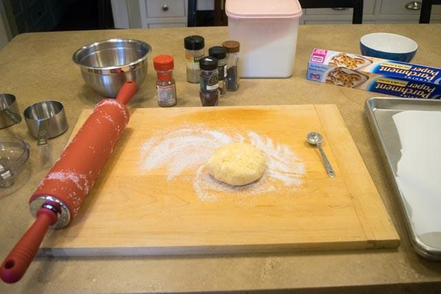 Disk of Pumpkin Spice Rugelach Dough, 2016. 