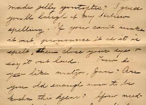 Letter from Gertrude Weil to her Family, March 29, 1896 - excerpt from page 5
