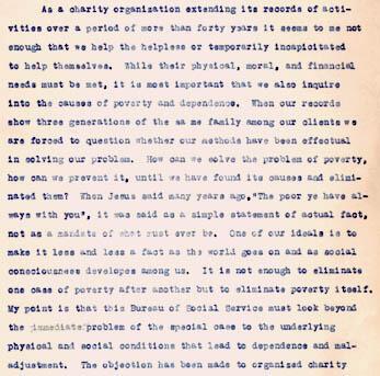 Excerpts from Gertrude Weil's Annual Report as President of the Goldsboro Bureau of Social Service - page 2