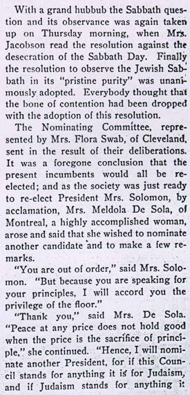 Report of the Convention of Council of Jewish Women from American Jewess, April, 1898, Part 3