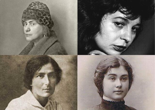 Collage of 4 women poets