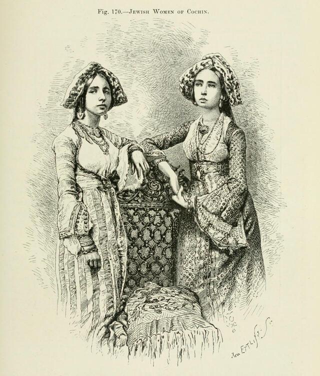Jewish Women of Cochin, c. 1876-94.