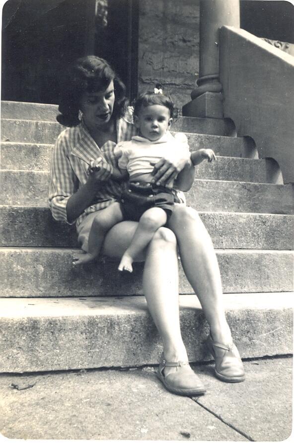 Marcia Soloski Levin and her Daughter, 1951