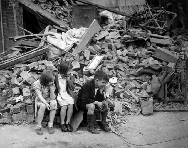 London's East End, 1940