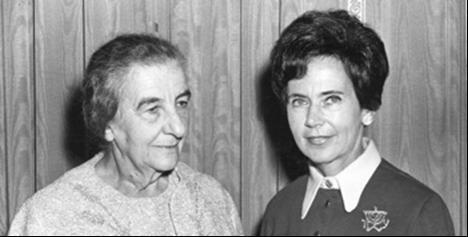 Ruth Nussbaum and Golda Meir
