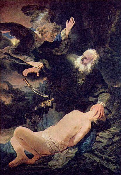 Sacrifice of Isaac by Rembrandt