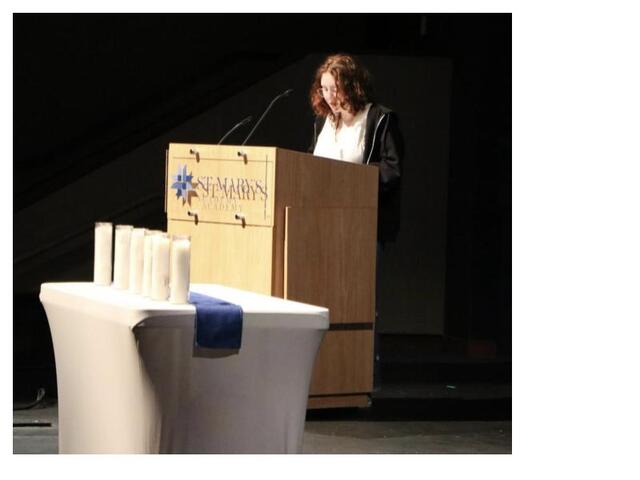 Marlo Dabareiner at St. Mary's Academy